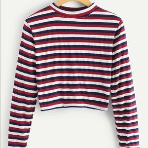 Striped Crop Tee